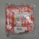 LQSZ Girls Dresses Plaid Smocked Dress Girls' Short Sleeve Summer Dresses for Kids 2-12Y (Red)