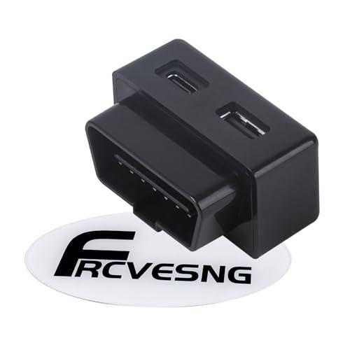FRCVESNG Car OBD Power Adapter, PD 30W OBD Male to Type-C USB Female Charger DC12‑24V OBD Car Charger for Mobile Phones, Dash Camera GPS, Tablets, Radar Detector, DVR