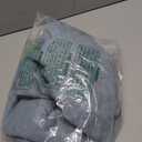 Blue Gray Curtains 63 Inch Length for Boys Bedroom Decor 2 Panels Rod Pocket Semi Sheer Linen Dusty Blue Light Filtering Curtain for Kids Room Teen Toddler Baby Nursery Stone Blue Grey Greyish Grayish