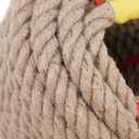 Jute Rope,5/8 inch x 100 FT Natural Twisted Manila Heavy Duty Hemp Ropes for Crafts,Swing for Tree,Gardening, Bundling, Hammock, Nautical, Tug of War, Railings, Home Decorating
