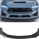 Front Lip for Ford Mustang GT EcoBoost 2024 2025 Front Bumper Lip Splitter Matte Black
