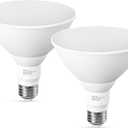 LED Flood Light Bulbs, PAR38 Outdoor Flood Light Bulb 5000K,13W 100W Equivalent, Daylight White LED Floodlight Dimmable, Waterproof for Porch Yard Garage, E26 Base, 15,000 Hrs, 2 Pack