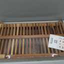 Utoplike Large Teak Dish Drying Rack, Wooden 3 Tier Collapsible Dish Draine for Countertop, Kitchen Organizer for Pasta Plates, Cups