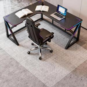 Vicwe Large Office Chair Mat for Carpeted Floors72"X46" Rectangle Desk Chair Mats with Studs for Low and No Pile Carpeted Floors, Easy Glide Computer Desk Chair Mat for Home & Offices