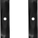 GY20850 42" Mulching Mower Blades for John Deere D105 D130 S100 S110 S240 LA115 X300 E100 E110 LA135 Replace GX22151 AM137328 AM137333 AM141033 GX21694 M149422 42 inch Deck Lawn(7-Point Star), Black
