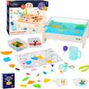 Battat Education  Tracing Light Box for Kids  Sensory Light Up Board  Educational Toys for Toddlers  Includes Double  Sided Tracing Cards  Bright Explorer