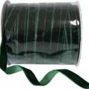 Vintage Forest Green Velvet Ribbon 3/8 Inch Wide 50 Yards for Christmas Tree Gift Wrapping Flower Bouquet Home Decoration DIY Projects