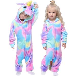 Easuit Colorful Unicorn Onesie Pajamas Animal Costume Halloween Cosplay Unisex Xmas Gifts for Kids 4-6 EA-Unicorn37 H-multicolor Unicorn