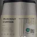 Black Out 96 Inch Long Boho Curtains 2 Panel Set, Farmhouse Curtains for Living Room Darkening/Thermal/Noise Reduction Textured Flax Linen Drape 8ft Hook&Ring Included Birch Off White 50"x96"