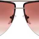 NYS Collection Aviator Sunglasses for Women & Men Medium Fit Thin Metal Frame Gradient Mirror Lenses with 100% UV Protection