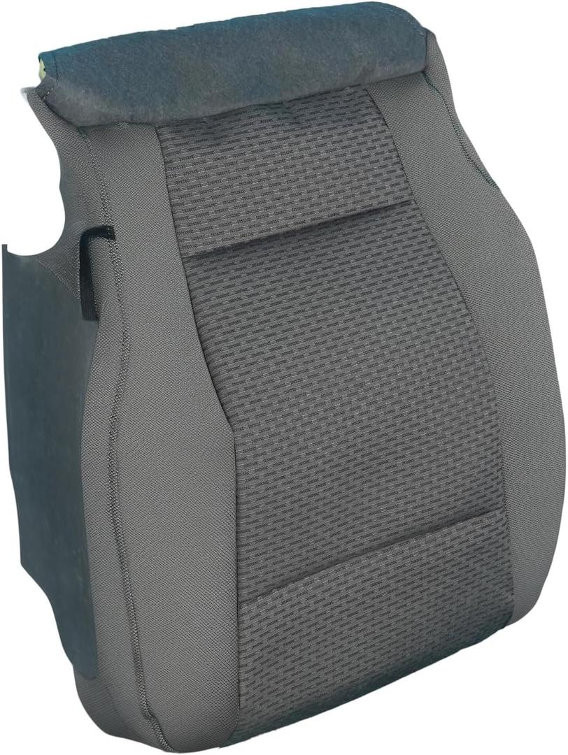 Medium Gray Cloth Driver Side Bottom Seat Cover Compatible with Ford F150 XLT 2015 2016 2017 2018 2019 2020