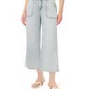 Kensie Jeans for Women Drapey Ankle High-Rise Easy Drawstring Wide 26-Inch Inseam, Camden, Size 2