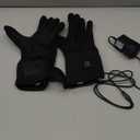 Heated Gloves, Heated Gloves for Men Women (Large, BLACK)