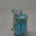 Owala Kids Insulation BPA-Free Plastic Tumbler with Spill Resistant Flexible Straw, Easy to Clean, Kids Water Bottle, Great for Travel, Dishwasher Safe, 15 Oz, Teal and Aqua (The Blues)