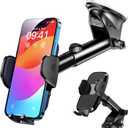 [Military-grade Construction] Phone Holders for Your CarUpgraded Suction & ClipCell Smartphone Mount Universal Windshield Dashboard Vent Stand Truck Cradle for iPhone 17 Pro Max 16 15 Samsung