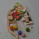 Wooden Kids Bow and Arrow Set - Safe for Ages 3+, Indoor & Outdoor Archery Gift Toys for Children, Boys & Girls, Includes 5 Arrows, 5 Fruit Targets, 1 Cotton Quiver