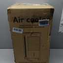 Portable Evaporative Air Cooler, Quiet Windowless Swamp Cooler with 4 Ice Packs, 2 Gallon Water Tank, Remote Control, 4 Modes & 3 Speeds, Oscillating Cooling Fan for Bedroom, Living Room and Office, 22'*12'*11'