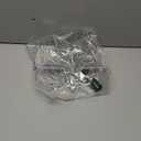 JOIEDOMI 9 inch Silver PVC Star Christmas Tree Topper, with 10 Warm White Light Glitter Swirl Battery Powered Indoor Decorations for Home Holiday Xmas Party