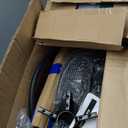 SUPERJARE Drafting Chair with Back, Adjustable Foot Rest Rolling Stool, Multi-Purpose Office Desk Chair, Thick Seat Cushion for Home Bar Kitchen Shop - All Black