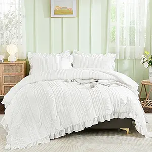 Wongs Bedding White Queen Tufted Pillow Case 90 x 90 Inch