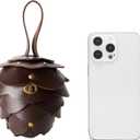 Unique Flower Shape Small Wallets Woman Vintage Gothic Cute Coin Purse PU Leather Change Purse For Cash Key Lipstick (Brown)