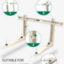 Mini Split Wall Mounting Bracket: Wall Mount Ac Bracket for Outside 9000-36000 BTU Mini Split Air Conditioner with Leveler Universal Ductless AC and Heat Pump Systems Outdoor- Up to 490 LBS