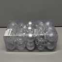 Christmas Ornaments Set, 30ct 2.36inch Assorted Clear Christmas Ornaments Shatterproof for Christmas Tree Decoration Silver Hanging Balls for Thanksgiving Xmas Wedding Party Home Indoor Outdoor Decor