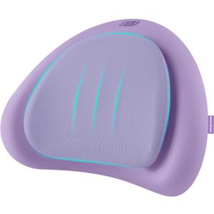 Skechers Lumbar Pillow Premium Memory Foam, Double-Layer-Office Chair Cushion for Tailbone Pain Relief,Butt Pillow for Office Chair,Car seat Cushion,Long Sitting Office Workers,and Car Drivers,Purple