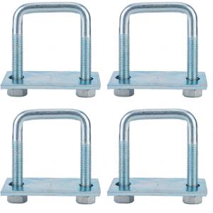 4 Pack Leaf Spring Clamp Kit, 1-3/4 inch Width X 3-3/8 Long Leaf Spring Clamps for Truck, Locks Springs
