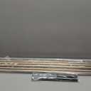 Ivilon Window Curtain Rod End Cap - 1 inch Pole. 120 to 240 Inch. Warm Gold