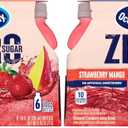 Ocean Spray ZERO Sugar Strawberry Mango Juice Drink, Strawberry Mango Juice Drink Sweetened with Stevia, 10 Fl Oz Bottle, 6 Count (Pack of 2), BB Date 04/25/2026
