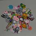 NICEVINYL Embroidered Iron-on Patches Applique: 72Pcs Random Assorted Decorative Patches Iron on/Sew on for Clothing Accessories