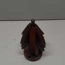 Wooden Cup Coaster SetTree Shape Trivet Set,Tree Coasters- 4 Wooden Trivets + 1 Stand stored for hot Dish/Pot/Bowl/teapot/hot Pot Set (Brown)