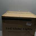 Christmas String Lights Outdoors,4 Pack 15.74" Sphere Lights,Ball Tree Garden Globe Lights for Home, Party, Christmas, Porch Patio,Wedding, Garden,Tree Decoration with Plug (Cool White)