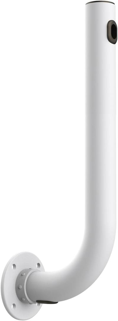 Pole Mount, Antennas Mount,Easy Installation Pole for Outside Home Antenna Installation. Hide and Protect Cable of Equipment. (White, 14.9 in)