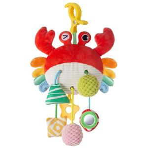 Lynncare Car Seat Toy for Babies 0-6 Months, Stroller Toy with a Convenient Clip, Carseat Toys Hanging Baby Accessories,Built-in Bell, Rattle,Mirror for Infant,Babies Gift 0-3-6-12 Months Boy Girl