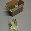 2PCS Calla Lily Boutonniere Handmade Romantic White Corsage Suitable for Wedding Ceremony, Anniversary, Dinner Dance (2), 10 x 14 cm