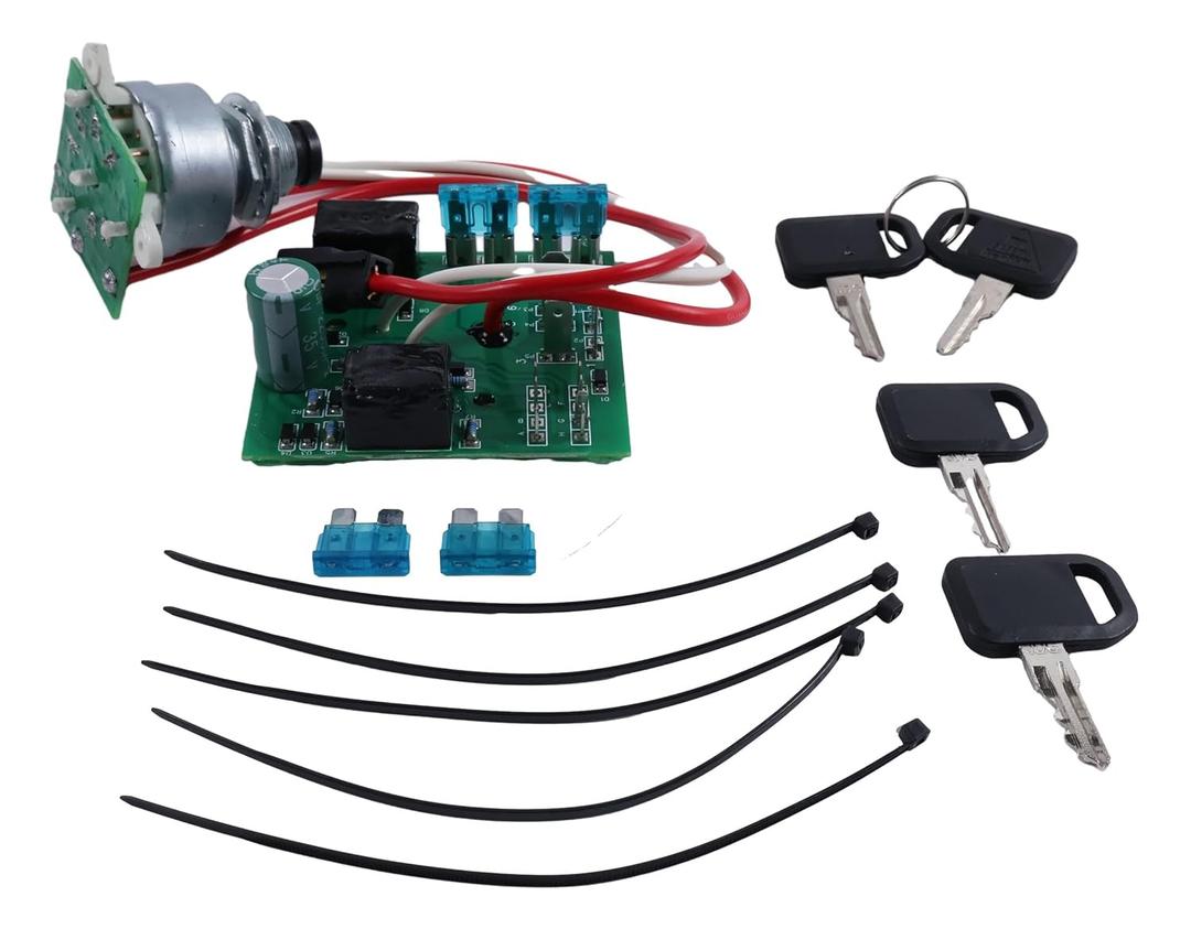 Ignition Switch Module w/2 Keys AM119999 AM124137 AM131841 Compatible with John Deere 325, 335, 345 w/Serial Numbers 0000001 Through 070000, Serial No.0-70000