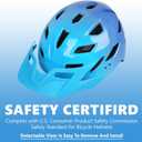 Kids Bike Helmet,Bavilk Kids Boys Girls Bike Helmets with LED Light Detachable Visor Children Youth Teen Multi-Sport for Skating Cycling Scooter Skateboard Adjustable & Lightweight 19.7"-22.4"