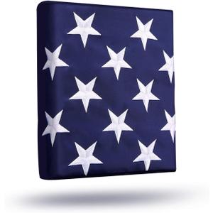3x5 FT Heavy Duty American Flag for Outside Deluxe Spun Polyster US Flags, Waterproof UV Resistant USA Flag, Embroidered Stars National Flag,Tear-Proof America Flag High Wind,United States Flag 4-Row Stitching and Reinforced Seams,Stars and Stripes All-Weather Indestructible US Flag Long-Lasting Flag