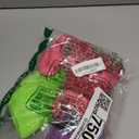 JenPen 2 Pairs Neon Slouch Socks for Women 80s 90s Scrunch Socks Soft Extra Long Size 9 to 10 (Medium-Large, Rose Red, Fluorescent Green, Purple)