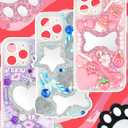 5 x DoDoBeads 4-Pack Mini Size Junk Mirror Charms, Sparkly Red/Black/Silver Glitter Acrylic Mirror for Junk Phone Case, DIY Crafts, Bag Charms, Keychains, and Junk Case Charm for Women