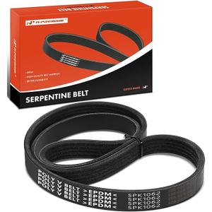 A-Premium Engine Serpentine Drive Belt Compatible with Toyota, Dodge, Chevy, GMC, Honda, Mazda, Mitsubishi, Ford, Pontiac, Eagle, Porsche, Saturn & Mercury Cars - Camry, Avenger, HHR, Cobalt, 40.01 In