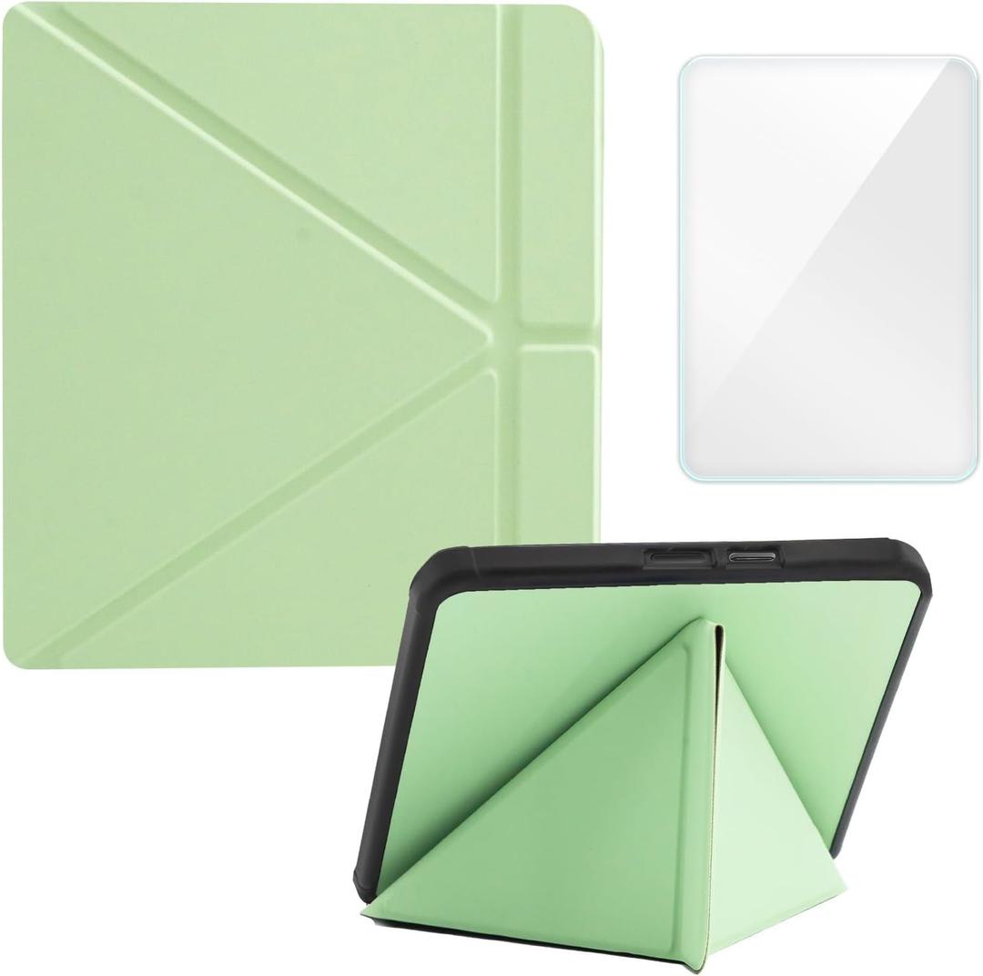 Case Compatible with 8" Kobo Forma(Model N782, 2018 Release Version), Includes a Screen Protector - Premium PU Leather Cover with Auto Sleep/Wake (One Size, Light Green)