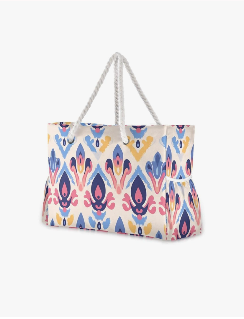 senya Large Beach Shoulder Bags Canvas Tote Water Resistant for Gym Travel Daily