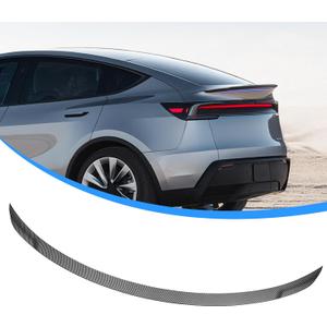 Spoiler for 2026 Tesla Model Y Juniper Premium ABS Plastic with Matte Carbon Fiber Texture (Aerodynamic Upgrade) Rear Spoiler Compatible with New Tesla Model Y 2025-2026 Accessories