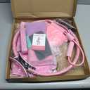 Pilates Equipment 15" Pilates Ring Plus, Pilates Kit for Home Workouts, Pilates Essentials Kit for Women with Pilates Ring and Ball Set, Booty Bands, Figure 8 Resistance Band, Yoga Band (Pink)