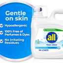 All Liquid Laundry Detergent Free Clear, 118 Ounce, 94 Loads