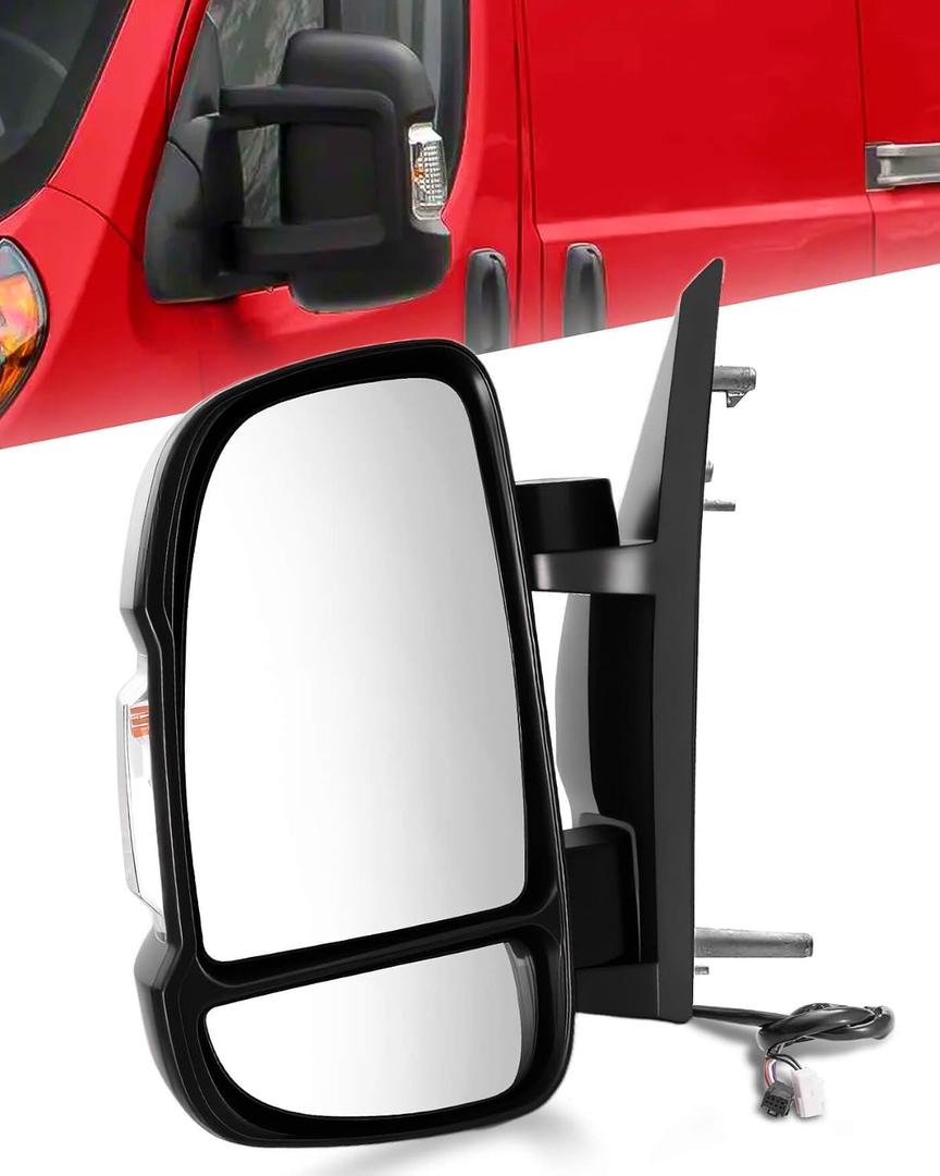 Driver Side Mirror Assembly for Dodge Ram ProMaster1500 2500 3500 2014-2026