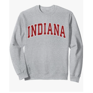 Indiana IN Vintage Athletic Sports Style 80s 90s Sweatshirt. Size S